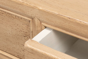 Sarreid Jeweler's Console Table - Hand-painted Pine With 5 Spacious Drawers For Elegant Storage Solutions Ivory  29721