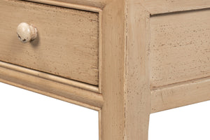 Sarreid Jeweler's Console Table - Hand-painted Pine With 5 Spacious Drawers For Elegant Storage Solutions Ivory  29721