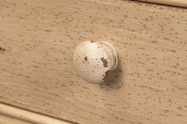 Sarreid Jeweler's Console Table - Hand-painted Pine With 5 Spacious Drawers For Elegant Storage Solutions Ivory  29721