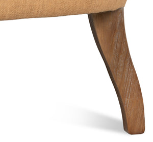 Sarreid Welsh Leather & Jute Chair - Vintage Havana Design, Eco-friendly Materials, Stylish Comfort For Any Space Brown  29731