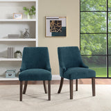 OSP Home Furnishings Leona Dining Chair  - Set of 2 Blue