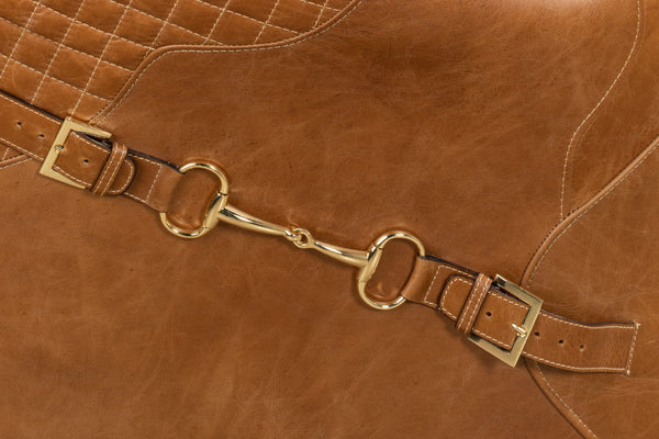 Sarreid Hera Arm Chair - Elegant Design With Top Grain Cuba Brown Leather And Durable Fabricated Frame Brown  29765