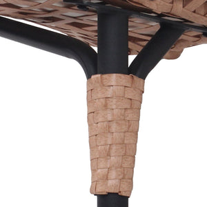 English Elm Elegant Pe Rattan Hanging Egg Chair Woven Swing with Thick Cushion for Patio Garden W3979P392988