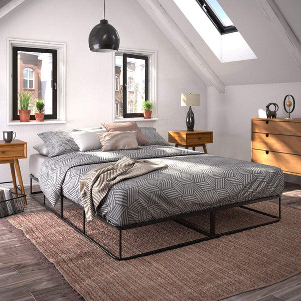 Madison Metal Platform Bed Frame Open Design for Modern Minimalist Bedrooms