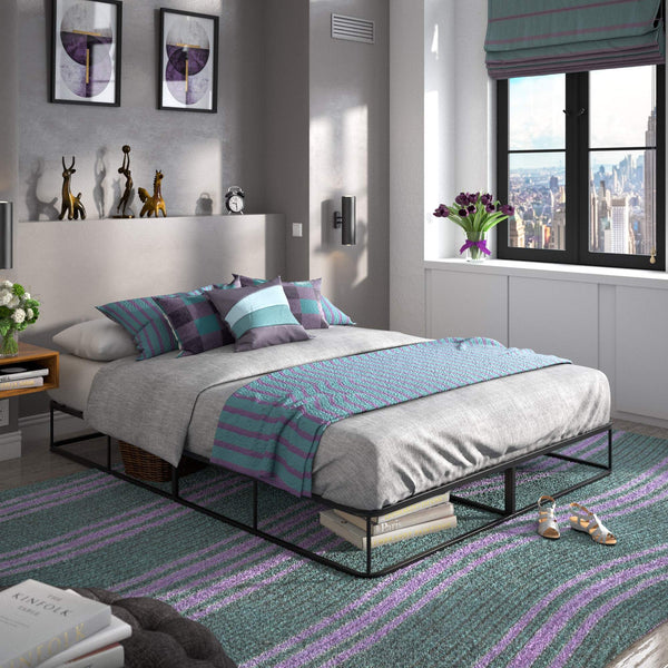 Madison Metal Platform Bed Frame Open Design for Modern Minimalist Bedrooms