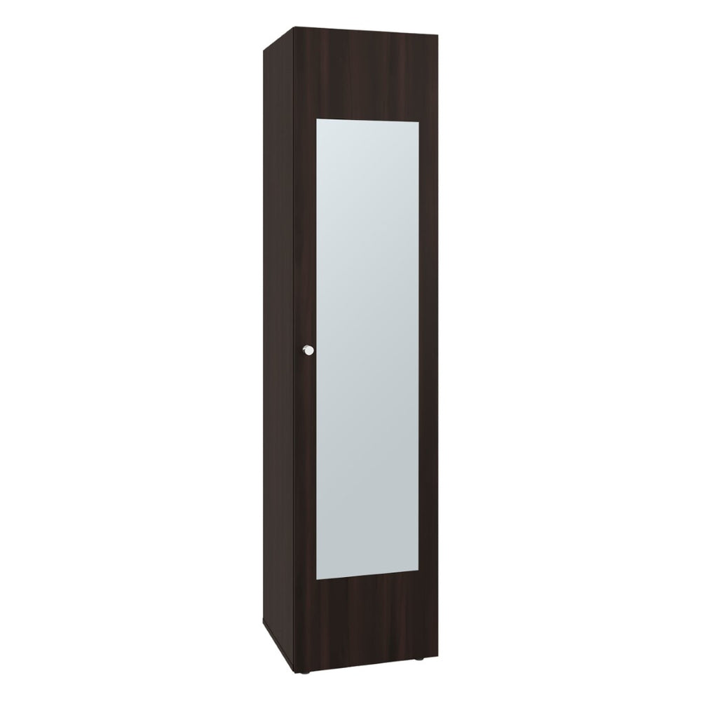 English Elm White Slim Particleboard Storage Cabinet with Four Shelves for Small Bedroom or Hallway B062P483767