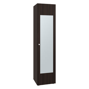 English Elm White Slim Particleboard Storage Cabinet with Four Shelves for Small Bedroom or Hallway B062P483767