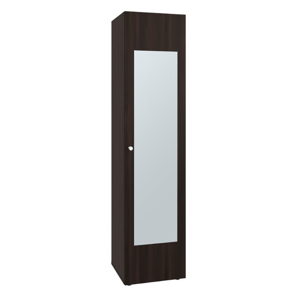 English Elm White Slim Particleboard Storage Cabinet with Four Shelves for Small Bedroom or Hallway B062P483767
