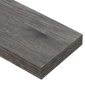 English Elm Bathroom Floating Shelves Matte Steel Set of 2 Farmhouse Wall Mounted Storage Grey W2181P474866