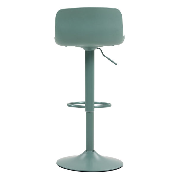 English Elm Bar Stools Set of 2 Adjustable Swivel Pu Leather Kitchen Island Seating with Back Mint Green W676P358684