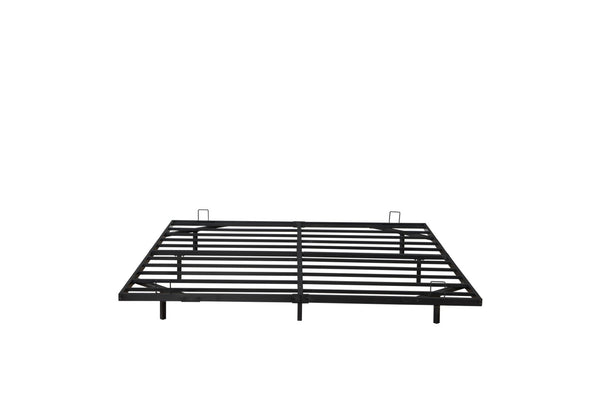 English Elm Queen Metal Platform Bed with Built-in Led Underlighting for Modern Bedroom Decor W1670P407045