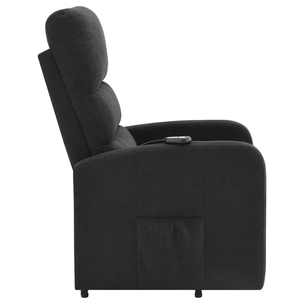 English Elm Royston Channel Back Power Lift Recliner with Remote and Pocket Coil Fabric Seat B062P440092
