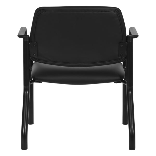 OSP Home Furnishings Big and Tall Guest Chair with Reinforced Metal Frame for Office Reception Waiting Rooms 55052B-R107