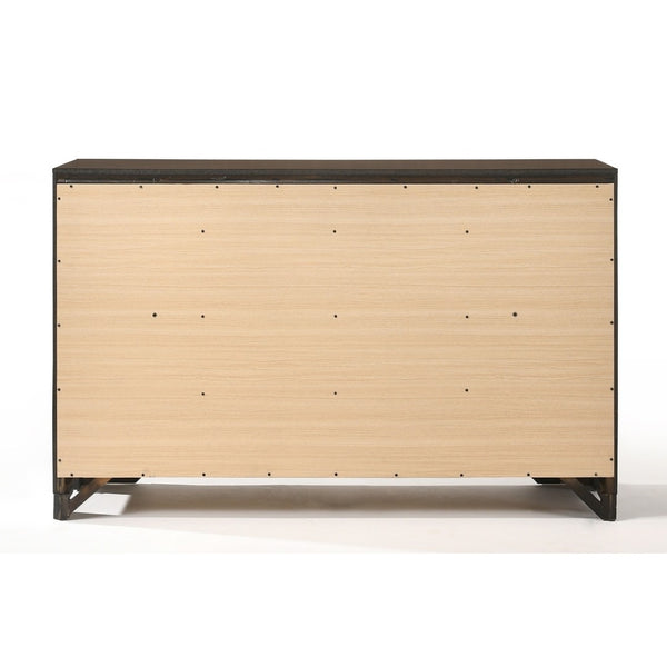 English Elm Transitional 8-drawer Espresso Dresser with Dovetail Joinery and Architectural Bracket Feet B2741P474466