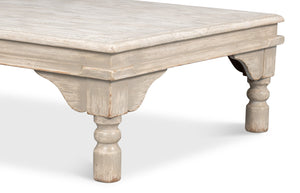 Sarreid Kaffe Table - Stylish Pine Coffee Table With Washed Gray Finish For Modern Living Room Decor Grey  29928