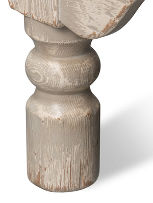 Sarreid Kaffe Table - Stylish Pine Coffee Table With Washed Gray Finish For Modern Living Room Decor Grey  29928