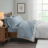 True North by Sleep Philosophy Micro Fleece Casual Sheet Set SHET20-841 Blue Diamond