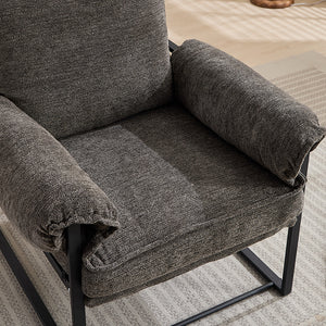 English Elm Adjustable ergonomic recliner chair with 6-position 90°–180° support for lumbar comfort and versatile use Gray W2311P357153