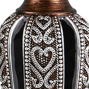 English Elm 12" And 14" Everly Candleholder Set - Elegant Bronze & Chrome Accent Candle Holders With Votives B072116559