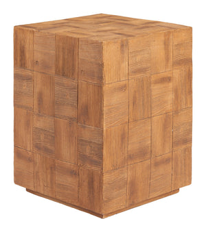 Zuo Modern Cetka Side Table - Contemporary Natural Design With Cast Metal, Perfect For Living Room Or Bedroom Decor Natural Metal 110190-zuo-modern