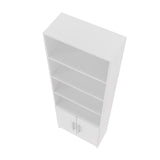 Manhattan Comfort Catarina Mid-Century Modern Cabinet/ Bookcase White 29AMC6