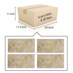 English Elm 12*24 Gold Yellow Beige Honed Marble Tiles - Elegant Natural Stone For Luxurious Floors & Walls W1696P262329