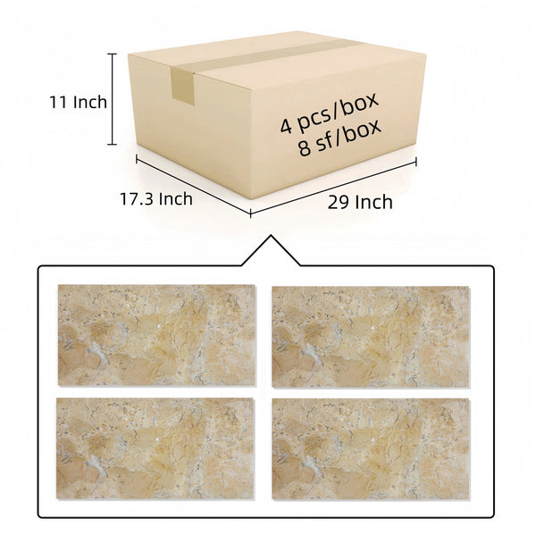 English Elm 12*24 Gold Yellow Beige Honed Marble Tiles - Elegant Natural Stone For Luxurious Floors & Walls W1696P262329