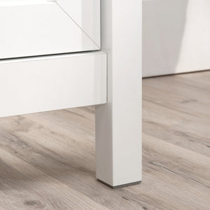 English Elm Library Base - Compact White Storage Solution With Adjustable Shelf For Home Or Office Organization B356P402682
