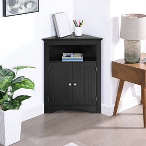 English Elm Sideboard Sideboard Cabinet - Modern Freestanding Corner Storage For Bathroom, Kitchen & Living Room Organization W487P352446-GIGA