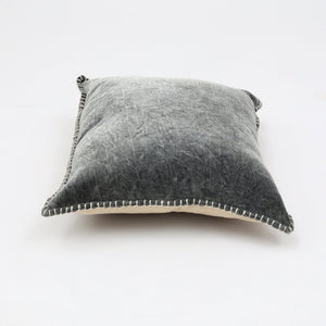 English Elm Stonewashed Cotton Velvet Throw Pillow - Hand-Stitched Edges For Comfort & Style - 19X19" Accent B346P321251-GIGA