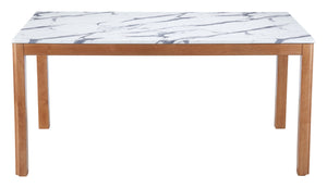 Zuo Modern Jemy Dining Table White - Stylish Rubberwood Design For Modern Dining Spaces & Special Occasions White Rubberwood 110588-zuo-modern