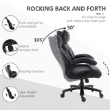 English Elm Vinsetto Heavy Duty Pu Leather Office Chair Hold Up To 400Lb, Black