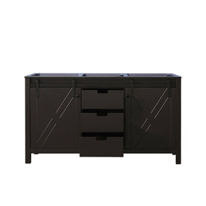 English Elm Brown Double Bath Vanity 60-in W x 22-in D with Soft Close Drawers, Solid Wood Frame, Ample Storage B2731P260045