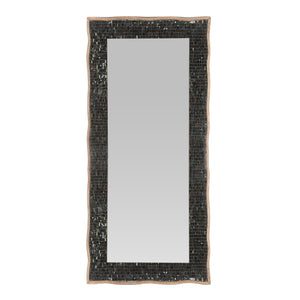 English Elm Christopher Knight Home® - RECT. Boho Handcrafted Rectangular Mosaic Wall Mirror, Golden Brown Mango Wood Frame, 64" Tall 71051.00