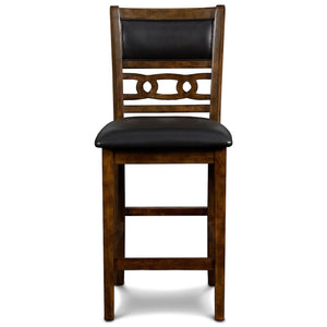 English Elm Hoyae Brown and Black Counter Chairs With Padded Seat (Set Of 2)