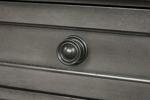 English Elm Meade Contemporary 5-Drawer Chest with Felt-Lined Top, Dovetail Construction & Wood Feet for Style Gray 39.5 L x 53 W x 20.5 H B078P301547