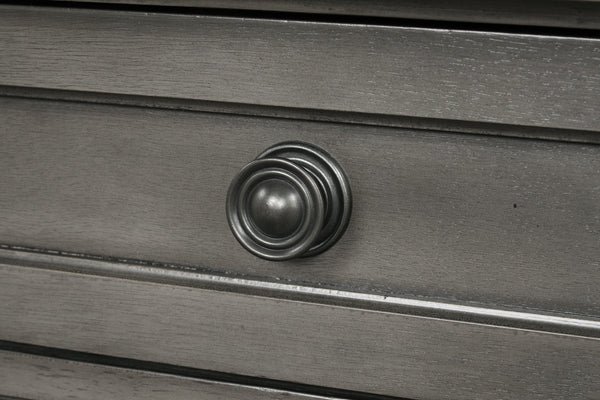 English Elm Meade Contemporary 5-Drawer Chest with Felt-Lined Top, Dovetail Construction & Wood Feet for Style Gray 39.5 L x 53 W x 20.5 H B078P301547