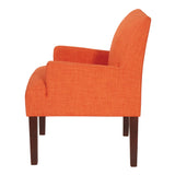 OSP Home Furnishings Main Street Guest Chair Tangerine