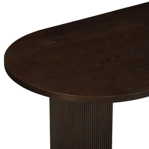 English Elm Christopher Knight Home® - Oval Dining Table Double Pedestal In Rich Espresso - Modern-Rustic Design For Family Gatherings N771P265584O_N771P265585O