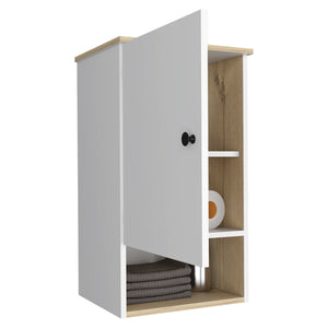 English Elm St. Angelo Multicolor Medicine Cabinet with Soft-Close Hinges, Engineered Wood, Open Shelf, Compact B070P188812