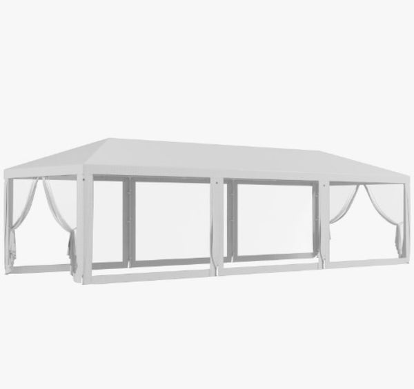 English Elm Shade Shelter Cathedral Roof Party Tent with Uv Canopy and Mesh Sidewalls for Events T3971P425522
