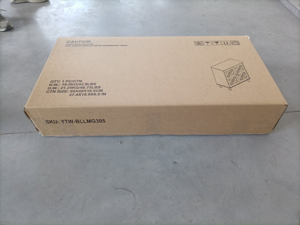 English Elm Sideboard Elegant Cream Storage Cabinet With Glass Doors – Modern Retro Console For Any Room W1706P311108-GIGA