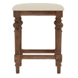 English Elm Wallace & Bay - Wallace & Bay  Ludin Brown Console Table With 3 Stools