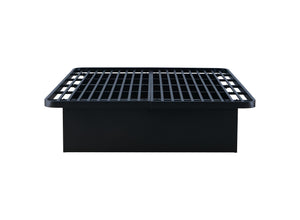 English Elm Modern California King Metal Bed Base 16" Height – Heavy-Duty Durable Frame 72"x86" Sleek Black Support System B009P244676