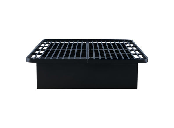 English Elm Modern California King Metal Bed Base 16" Height – Heavy-Duty Durable Frame 72"x86" Sleek Black Support System B009P244676