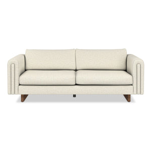 English Elm Jones 84 inch Sofa — Eco-Friendly Woven Upholstery, High-Density Foam, Durable Solid Wood Frame Ivory B136P364296