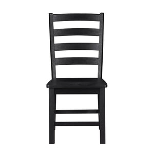 English Elm Reddy Ladder Back Wood Dining Chairs Set of Two Farmhouse Style with Oak Grain Detail B056P417035