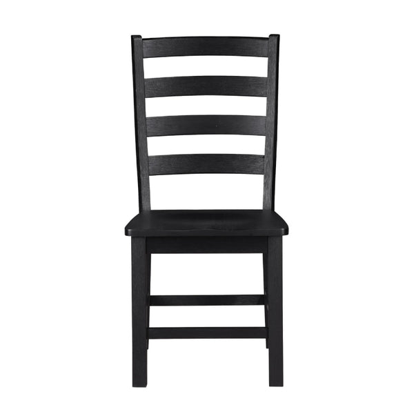 English Elm Reddy Ladder Back Wood Dining Chairs Set of Two Farmhouse Style with Oak Grain Detail B056P417035