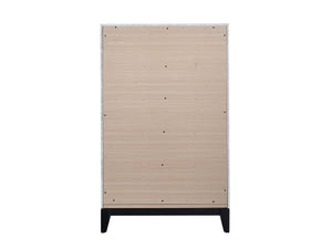 English Elm Glasgow Five-Drawer Chest with Dovetail Construction and Smooth Glides for Ample Organized Storage White 49 L x 34 W x 19 H B078P349547