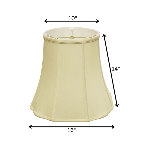 English Elm Fancy Octagonal Shantung Fabric Table Lamp Shade Architectural Tailored Washer Fitter Antique White B075101514